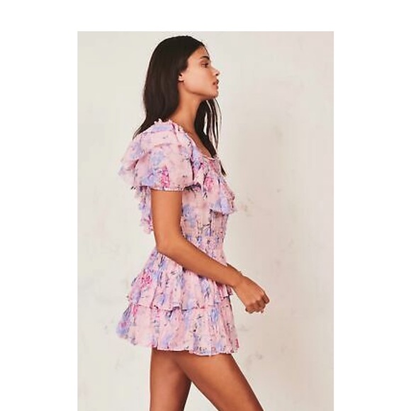 LoveShackFancy FATIMA Dress in WHISPERING LILAC - Picture 3 of 9